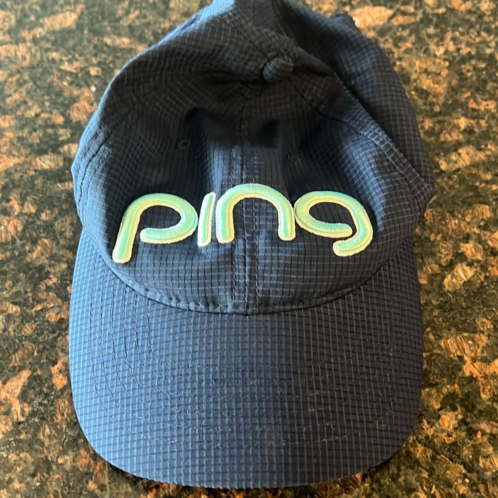 Ping Dark Blue Textured Cap